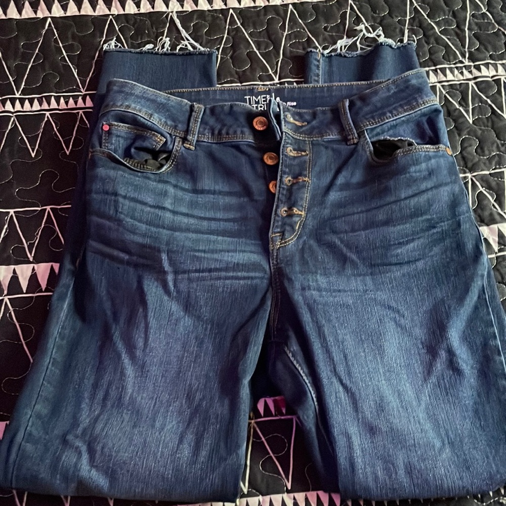 🩵High-waisted jean leggings🩵